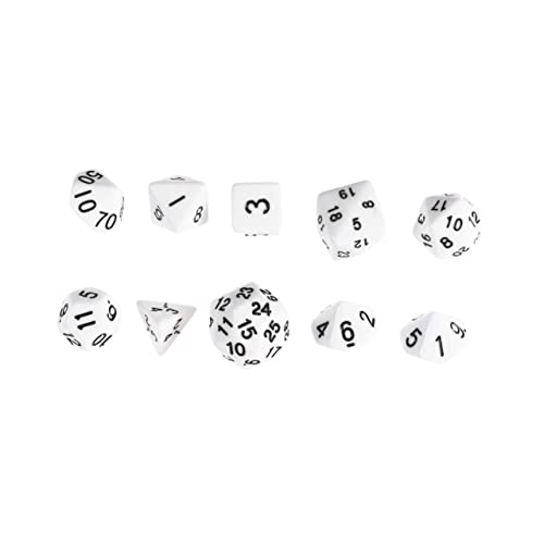 HEMOTON 1 Stück Digitale Würfel настольные игры Board Games Board gamees Boardgames Virtu brettspiel Brettspiele facettenreiche Würfel Weiß von HEMOTON