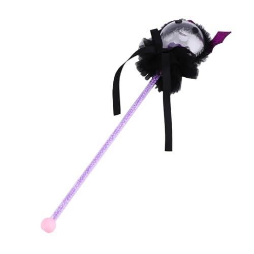 HEMOTON 1 Stück Halloween Blinklichter Zauberstab Hexenzauberstab Magischer Stab für kreative Halloween-Dekoration exquisiter Hexenstab schöner Feenstab Plastik Violett von HEMOTON