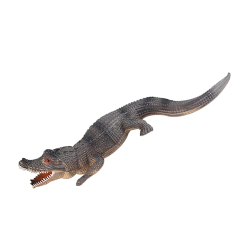 HEMOTON 1 Stück Krokodil-Modell Halloween Dekoration Halloween-Dekoration Halloween Decoration sankastenspielsachen Toys Halloween-Trickspielzeug gefälschtes Krokodil Brown von HEMOTON