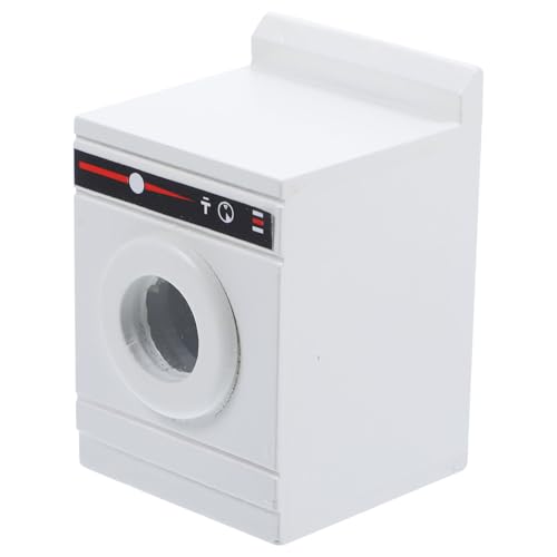HEMOTON 1 Stück Mini Waschmaschine Kleine Waschmaschine Trockner Mini Mini Trockner Mini Waschmaschine Mini Hauszubehör Simulations Waschmaschine Weißes Tuch von HEMOTON