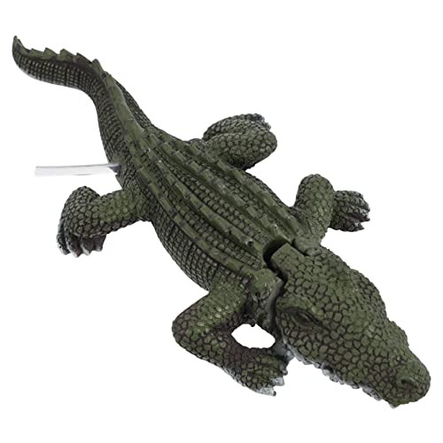 HEMOTON 1 Stück Schmuck Dekoration Statisches Modell Alligator Modell Tierspielzeug Früherziehung Kognitives Wildlife Ornament Pädagogisches Grünes Harz von HEMOTON