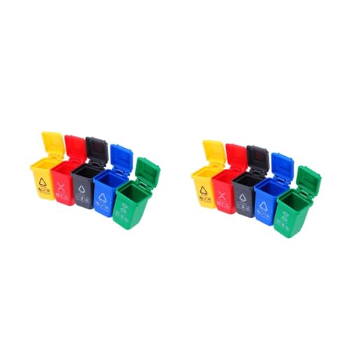 HEMOTON 10 Mini Mülltonnen Modell Teiliges Set Kreative Miniatur Abfalleimer für Puppenhaus Sandtisch Dekoration Realistische Mülltonnen für DIY Szenen und Fotorequisiten HEMOTON 10 Mini Mülltonnen Modell Teiliges Set Kreative Miniatur Abfalleimer für Puppenhaus Sandtisch Dekoration Realistische Mülltonnen für DIY Szenen und Fotorequisiten von HEMOTON