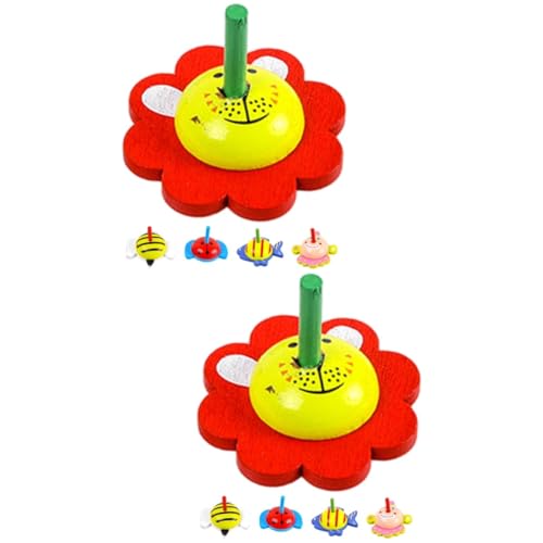 HEMOTON 10 STK Kreisel Geschenke Spielzeug Gefälligkeiten Für Geburtstagsfeiern Schreibtisch-fidgets Für Erwachsene Geburtstagsparty-zubehör Kind Stressabbauer Jacke Hölzern von HEMOTON