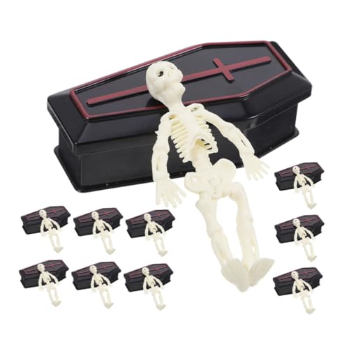 HEMOTON 10 Sätze Halloween Dekoration Kunststoff mit Schädel Multifunktionale Prank Requisiten für Halloween Party für Süßigkeiten und Dekoration von HEMOTON