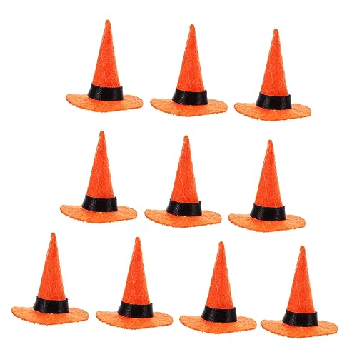 HEMOTON 10 Stk Halloween-zwergmütze Kleiner Hexenhut -hexenhut Halloween-filzhut Weiden Hexenhutdekorationen Mini-hexenhut Hexenkostüm Hexenhut Hexenhüte Kessel Orange Filzstoff HEMOTON 10 Stk Halloween-zwergmütze Kleiner Hexenhut -hexenhut Halloween-filzhut Weiden Hexenhutdekorationen Mini-hexenhut Hexenkostüm Hexenhut Hexenhüte Kessel Orange Filzstoff von HEMOTON