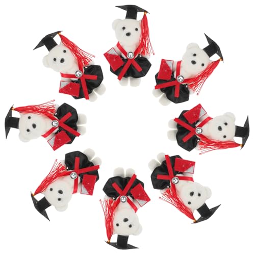HEMOTON 10 Stück Dr. Bärenstrauß kuschelbären Little Bear Plüschbär Abschluss Present Ideas abschluss Plüsch-Abschlusspuppen Abschluss trägt Puppen Cartoon-Bär-Puppe Schaum von HEMOTON