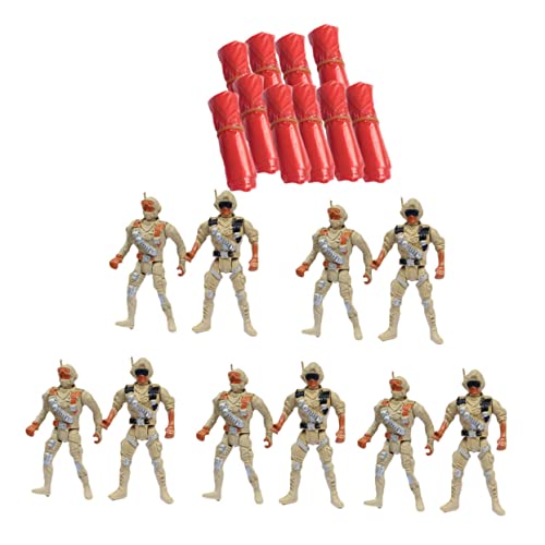 HEMOTON Flugspielzeug Für Jungen 10er-Pack Soldaten-fallschirme Ideal Für Partys Feiertage Zufällige Farbe von HEMOTON