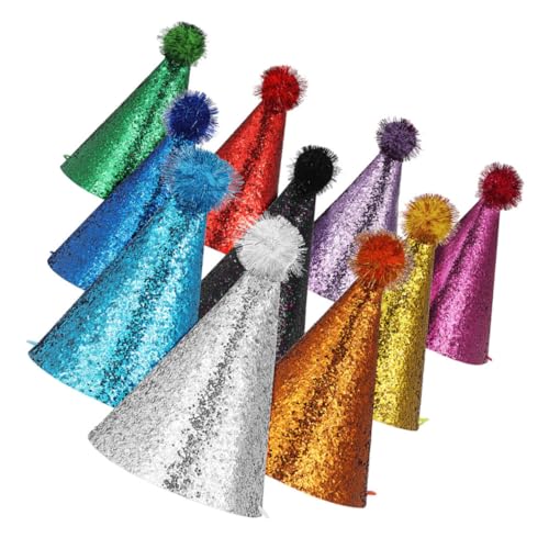 HEMOTON 10 Stück Geburtstagsparty-hut Wiederverwendbarer Parteikegelhut Kindergeburtstagsmützen Partyhüte Mit Designs Geburtstagsfeier - -hut -sortiment Feierliche Partyhüte Polyester HEMOTON 10 Stück Geburtstagsparty-hut Wiederverwendbarer Parteikegelhut Kindergeburtstagsmützen Partyhüte Mit Designs Geburtstagsfeier - -hut -sortiment Feierliche Partyhüte Polyester von HEMOTON