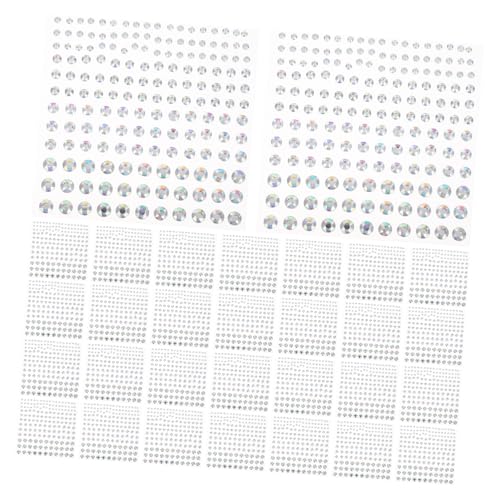 HEMOTON 10 Stück Glänzende Aufkleber Strass Juwelenaufkleber Glänzende Aufkleber Kristallaufkleber Zum Aufkleben Von Edelsteinen Juwelenaufkleber Selbstklebende Dekorative von HEMOTON