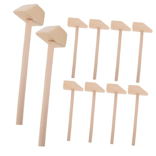 HEMOTON 10 Stück Hammerspielzeug Holzbearbeitung Werkzeug Hartholz Mini- Einrahmungshammer Block Fallen Lassen Babyspielzeug Toter Schlaghammer -Hammer Bausatz HEMOTON 10 Stück Hammerspielzeug Holzbearbeitung Werkzeug Hartholz Mini- Einrahmungshammer Block Fallen Lassen Babyspielzeug Toter Schlaghammer -Hammer Bausatz von HEMOTON