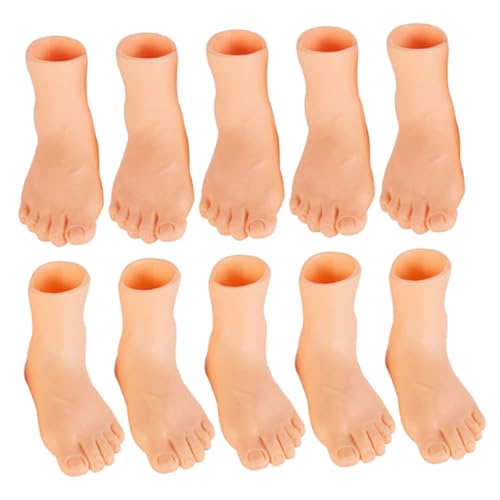 HEMOTON 10 Stück Lustige Katzen Mini Fingerpuppen Für Den Linken Fuß Und Den Rechten Zeh Fingerpuppen Für Erwachsene Fingerfußpuppen Fingerpuppenspiel Miniatur Fußpuppen Winzige von HEMOTON