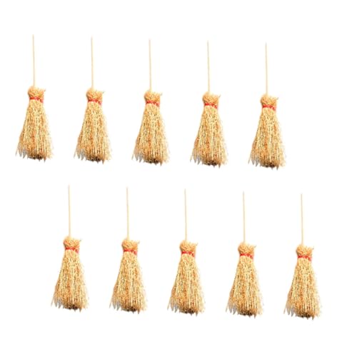 HEMOTON 10 Stück Mini Besen Besen Mini Dekoration Schneebesen Hexen Mini Möbelmodell Simulierter Besen Mini Hausbesen Mini Besen Buche Khaki HEMOTON 10 Stück Mini Besen Besen Mini Dekoration Schneebesen Hexen Mini Möbelmodell Simulierter Besen Mini Hausbesen Mini Besen Buche Khaki von HEMOTON
