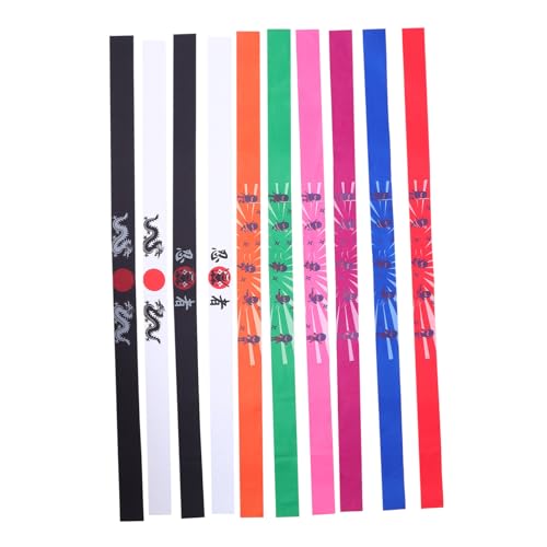 HEMOTON 10 Stück Ninja Stirnbänder Für Karate Party Japanische Stirnbänder Jungen Japanisches Sushi Stirnband Japanisches von HEMOTON