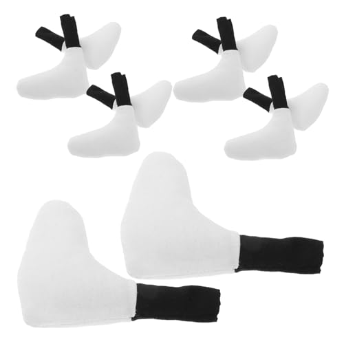 HEMOTON 10 Stück Plüschpuppenzubehör Puppenteile Für Die Puppenherstellung Puppenzubehör Machen Puppe Kleiner Fuß Babypuppenteile Puppe Gefälschter Fuß Flexibles Puppenfußmodell Baumwolle von HEMOTON