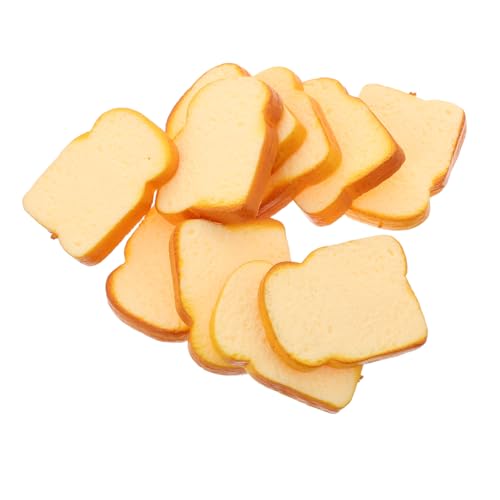 HEMOTON 10 Stück Realistische Toastscheiben Dekoration für Zuhause Küche und Bäckerei für Partys Häuser für Kreative Lebensmittel Displays von HEMOTON