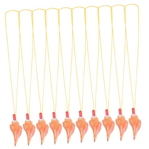 HEMOTON 10 Stück Schraubenwinkelpfeife Lustige Pfeife Muschelpfeife Kinderspielzeug Muschelpfeifen Muschelpfeife Gefälligkeiten Muschelförmige Pfeife Partygeschenk Plastik von HEMOTON