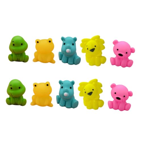 HEMOTON 10 Stück Teiliges Badespielzeug Cartoon Tier Squeeze Leichtes Langlebiges Vinyl für Sicherer Griff für Junge Mädchen und Kleinkinder Bunter Wasserspaß im Bad HEMOTON 10 Stück Teiliges Badespielzeug Cartoon Tier Squeeze Leichtes Langlebiges Vinyl für Sicherer Griff für Junge Mädchen und Kleinkinder Bunter Wasserspaß im Bad von HEMOTON