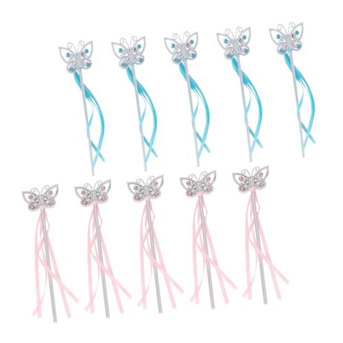 HEMOTON 10 Stück Teiliges Feen zauberstab Schmetterlingsdekorationen Leichte Satinbänder Sicher und Einfach für Mädchen für Party Verkleidung Bühnenauftritt und Halloween Zufällige Farbe HEMOTON 10 Stück Teiliges Feen zauberstab Schmetterlingsdekorationen Leichte Satinbänder Sicher und Einfach für Mädchen für Party Verkleidung Bühnenauftritt und Halloween Zufällige Farbe von HEMOTON