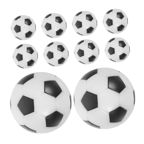 HEMOTON 10 Stück Teiliges Mini Tischfußball Bälle Robuste Kunststoff Ersatzkugeln für Tischkicker Langlebig Kompatibel für Freizeitspiele von HEMOTON
