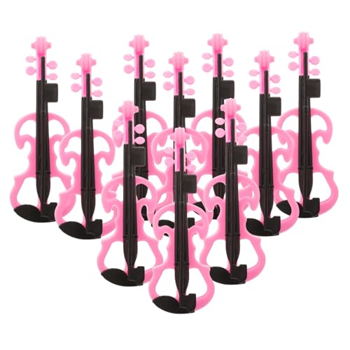 HEMOTON 10 Stück Teiliges Mini Violinmodell Realistische Kleine Geigen Dekoration für Puppenhaus Robustes Leichtes Instrument Langlebig Foto Requisite Geeignet Rosa von HEMOTON