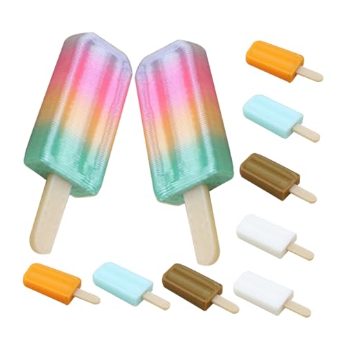 HEMOTON 10 Stück Teiliges Mini-eisset für Puppenhaus Realistische Mehrfarbige Eislutscher-Dekoration Langlebige Detailgetreue Miniatur-Desserts für Puppenküche und Kreatives Rollenspiel HEMOTON 10 Stück Teiliges Mini-eisset für Puppenhaus Realistische Mehrfarbige Eislutscher-Dekoration Langlebige Detailgetreue Miniatur-Desserts für Puppenküche und Kreatives Rollenspiel von HEMOTON