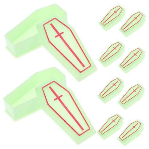 HEMOTON 10 Stück Teiliges Miniatur Sargboxen aus Robustem Leuchtende Mini Haus Requisiten für Halloween Party Deko Streich Zubehör Wiederverwendbare Tiny Coffin Boxen für Feierlichkeiten von HEMOTON
