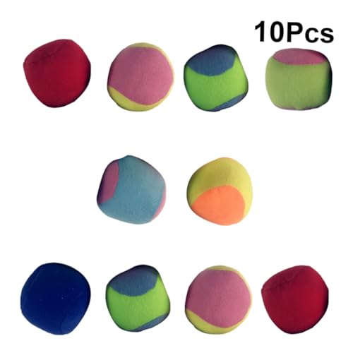 HEMOTON 10 Stück Teiliges Saugnapfball Weiche Klettball spielzeuge Lustiges Wurfspiel für Kindergarten Sicher und Einfach zu Tragen Familienspielzeug Zufällige Farbe Zufällige Farbe von HEMOTON