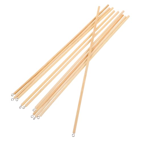 HEMOTON 10 Stück Teiliges Traditioneller Marionetten steuerstäbe aus Holz Lang Ergonomisch Glatt Poliert Sicher für DIY Puppenspiel Zubehör für Schattentheater Aufführungen von HEMOTON