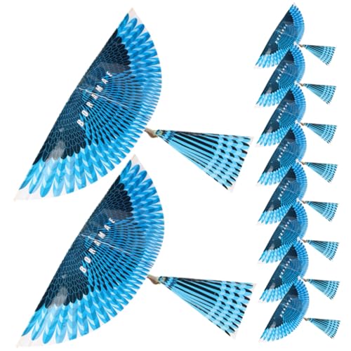 HEMOTON Vogelflugzeug-Spielzeug Für Draußen 10 Stück Lernspielzeug Für Jungen Und Mädchen Vogelmodelle Sicheres Robustes Gummiband-Spielzeug Für Jungen Und Mädchen Zufällige Farbe von HEMOTON