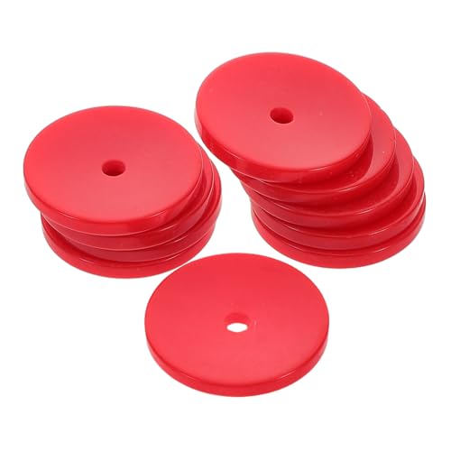 HEMOTON 10 Stück spielt das Reparieren von Kernen Ring tragierbar Suona-Kern Suona-Teile spielt Kernrollen Suona liefert Versorgung mit Musikinstrumenten Suona-Polkern Plastik rot von HEMOTON