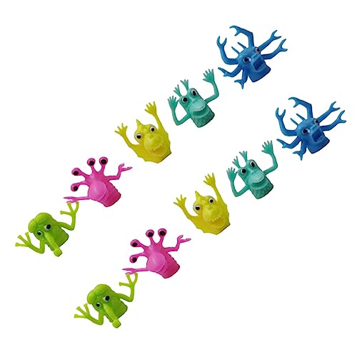 HEMOTON 10 Stücke Aliens Abdeckung Mini Kreatur Farbe Tiere Puppen Puppet Scary Alien von HEMOTON