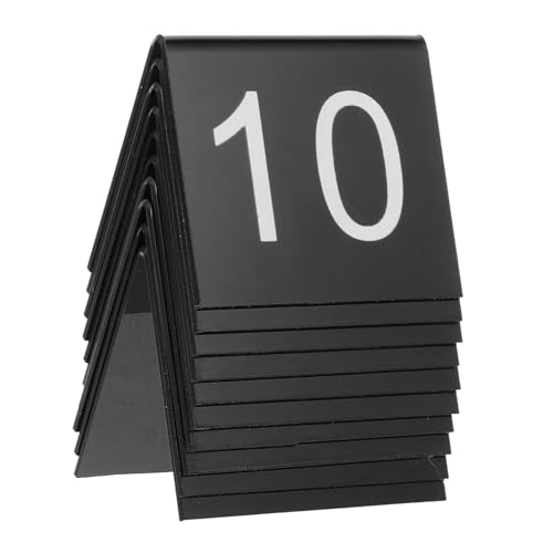 HEMOTON 10 Teiliges Acryl Nummernschild Stabile Beweismarkierungen mit Zahlen Vielseitige Crime Scene Marker und Tischdekoration Einfach zu Verwenden von HEMOTON