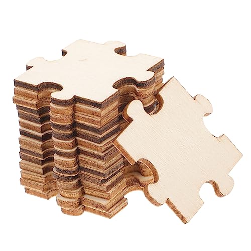 HEMOTON 100 Stück Blanko Holzpuzzle Teile zum Basteln DIY Jigsaw Puzzles aus Holz Leere Puzzleteile für Kreative Malprojekte von Feinmotorik und Fantasie HEMOTON 100 Stück Blanko Holzpuzzle Teile zum Basteln DIY Jigsaw Puzzles aus Holz Leere Puzzleteile für Kreative Malprojekte von Feinmotorik und Fantasie von HEMOTON