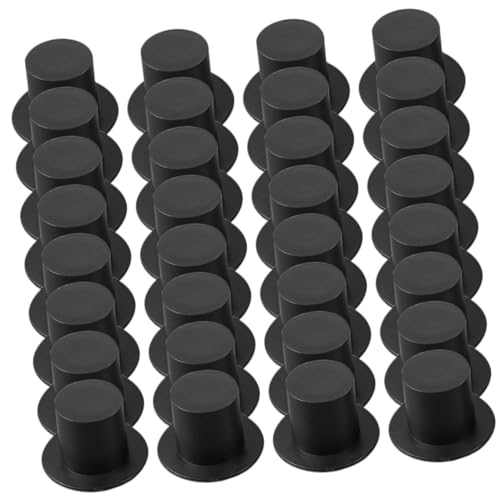 HEMOTON 100 Stück Miniaturhüte für DIY Bastelprojekte Mini Clownhut Deko für Kinderpartys Puppen und Handwerksbedarf Schwarze Mini Hüte für Kreative Bastelideen von HEMOTON