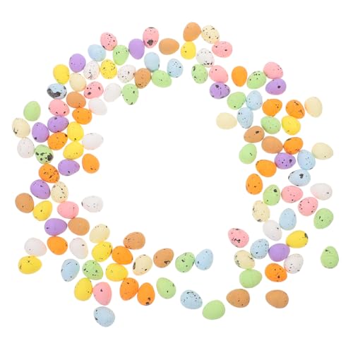 HEMOTON 100 Stück Ostereier osterbastelei easter eggs Eierüberraschung easter egg decoration Eierbastelprojekte Seifenblasenstäbe ei zum selber basteln kleines Osterei schmücken Schaum von HEMOTON