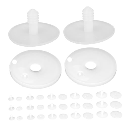 HEMOTON 100 Stück Teiliges DIY Puppenskelett Gelenkset Flexible Weiße Kunststoff Kugelgelenke Vielseitige Tier und Bär Verbinder Bewegliche Spielzeugteile für Handgemachte Kuscheltiere und von HEMOTON