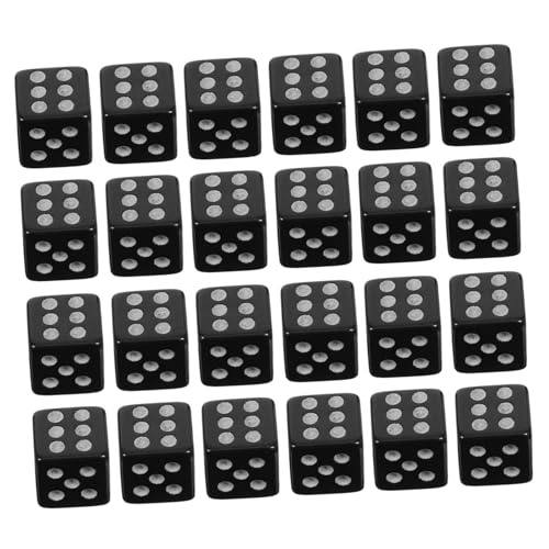 HEMOTON 100 Stück Teiliges Mini Würfel Schwarz Klare Punkte Taschenformat Vielseitig für Brettspiele Basteln und Partyspiele Kompakt Tragbar Präzise Lesbar Spielerlebnis von HEMOTON