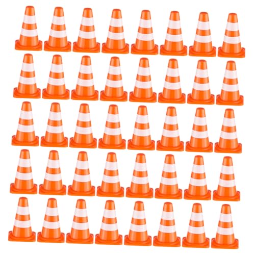 HEMOTON 100 Stück Verkehrszeichen Robuste Plastik Barrieren für Sandkasten BAU und Rollenspiele Kognitiven Entwicklung von HEMOTON
