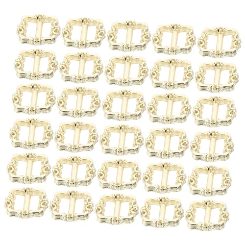 HEMOTON 100 Stücke Metall Puppe Kleidung Rutsche Schnalle Puppe Geldbörse Goldene Mini von HEMOTON