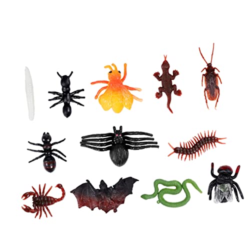 HEMOTON 100 Stücke Set Simulierte Bug Streich Prop Halloween Streich Halloween Simulation Streich PVC von HEMOTON