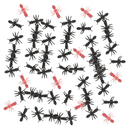 HEMOTON 1000 Stück Teiliges Realistische Plastik Ameisen Schwarz und Braun Detailgetreue Dekoration für Halloween Partys Scherzartikel und Desktop Simulation Vielseitige Insektenmodelle von HEMOTON