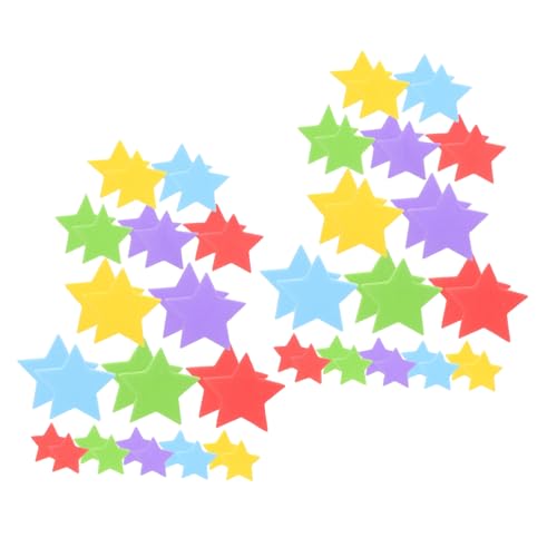 HEMOTON 10Er-Packungen Bunte Sternformen für Bastelprojekte Schulaufgaben Dekorationen und Kreative DIY HEMOTON 10Er-Packungen Bunte Sternformen für Bastelprojekte Schulaufgaben Dekorationen und Kreative DIY von HEMOTON