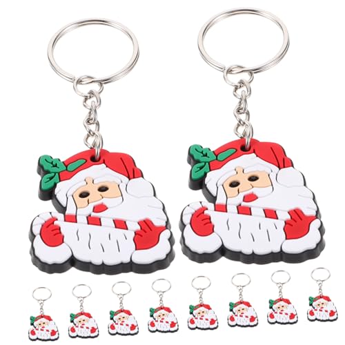HEMOTON 10St Urlaub Schlüsselanhänger Weihnachtsmann Weihnachtsbaum Figuren weihnachtsgeschenke weihnachts präsente santa zarter Taschenanhänger Entzückender Schlüsselbund PVC HEMOTON 10St Urlaub Schlüsselanhänger Weihnachtsmann Weihnachtsbaum Figuren weihnachtsgeschenke weihnachts präsente santa zarter Taschenanhänger Entzückender Schlüsselbund PVC von HEMOTON