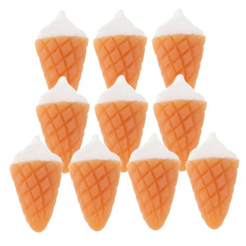 HEMOTON 10Stücke Eiscreme Realistische Desserts Für Puppenhaus Dekoration Kreatives Rollenspiel Und Fotorequisiten Sicheres Material von HEMOTON
