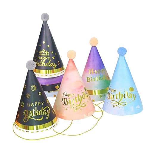 HEMOTON 10Stücke Geburtstagshüte mit Fuzzy Ball Kreative DIY Papierkappen für Jungen für Partys Babypartys Ostern und Kostümpartys HEMOTON 10Stücke Geburtstagshüte mit Fuzzy Ball Kreative DIY Papierkappen für Jungen für Partys Babypartys Ostern und Kostümpartys von HEMOTON