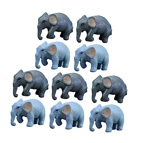 HEMOTON 10 Stück Kleiner Figuren Deko für Kuchen Garten und Kleine Kunststoff Miniaturen Kuchen Topper Realistische Tierfiguren von HEMOTON