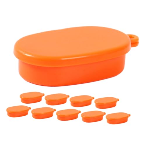 HEMOTON 10er Schachtel Simulierte Lunchbox Miniatur-Requisite Landschaftsschmuck Entzückendes Kinderspielzeug DIY Hintergrundversorgung Schaufenster Requisit Plastik Orange HEMOTON 10er Schachtel Simulierte Lunchbox Miniatur-Requisite Landschaftsschmuck Entzückendes Kinderspielzeug DIY Hintergrundversorgung Schaufenster Requisit Plastik Orange von HEMOTON