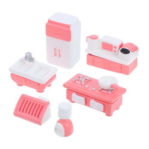 HEMOTON Organisieren Sie Ihre Puppenhausküche 10-teiliges Miniatur-küchenzubehör Miniatur-kochset Bratpfannen Aus Metall Wasserkocher Töpfe von HEMOTON