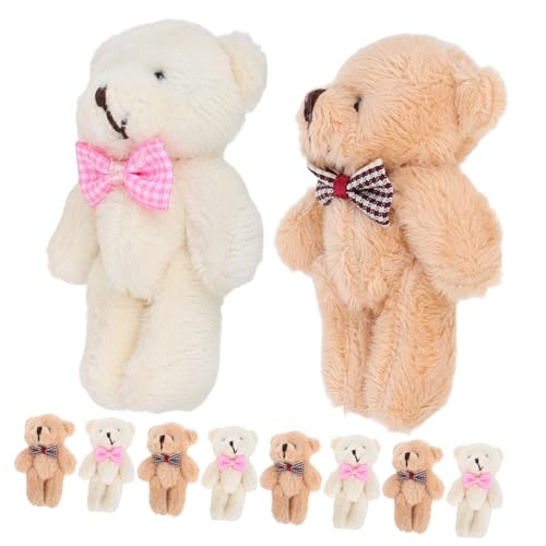HEMOTON Mini-plüschbär-Spielzeug 8 cm Bärenpuppe Schlüsselanhänger Modische Verschleißfeste Bärenpuppe Für Die Geschenkbox von HEMOTON