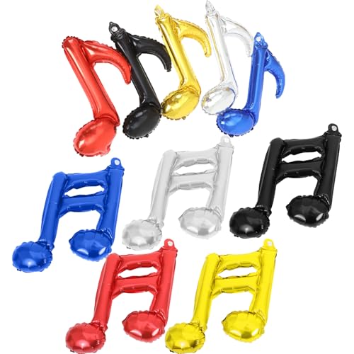 HEMOTON 10 Stück Musiknote Aluminiumfolienballons Musik Heu Geburtstagsdekorationen Vielseitige Musik-themen-party-vorräte HEMOTON 10 Stück Musiknote Aluminiumfolienballons Musik Heu Geburtstagsdekorationen Vielseitige Musik-themen-party-vorräte von HEMOTON